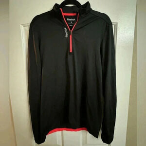 Reebok Running Jogging Athletic 1/4 Zip Playdry Jacket Small Athletic Wear